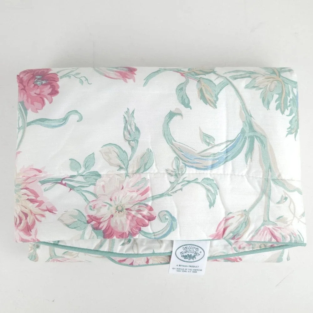 Laura Ashley Rosalind Standard Pillow Sham Padded Cottage Grandmillennial Shabby